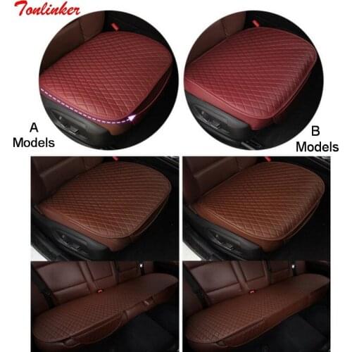 Tonlinker Universal Car Seat Covers Breathable Auto Seat Protector Front Rear Non-rollding up pads Car Seat Covers Pad Mat