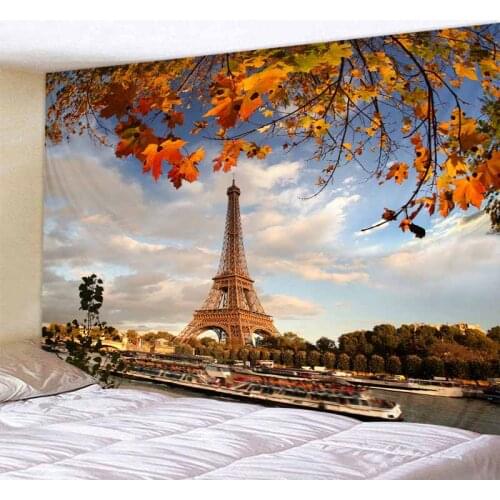Tower Background Tapestry Wall Handing 3D Printed Living Room And Bedroom Decoration