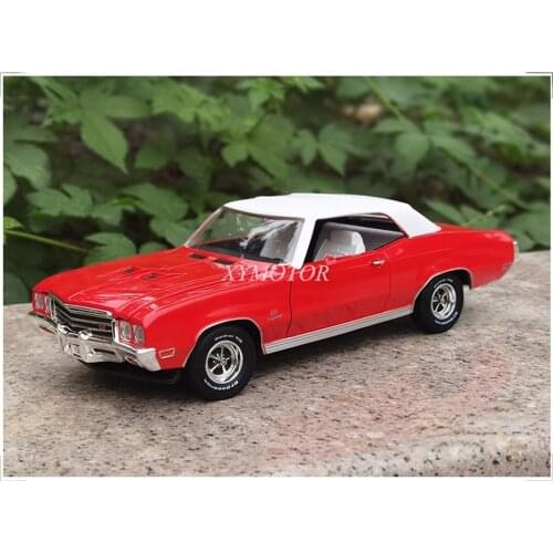 1:18 For GM Buick SKYARK GS COMVERTIBLE 1972 Metal Diecast Model Car Kids Gifts Red