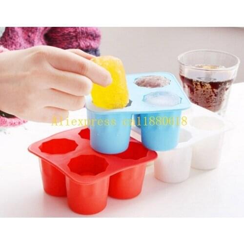 200pcs/lot Free Shipping Party DIY Summer Drinking Tool Ice Tray Cup Mold Cold Ice Cube Mold For Ice Cream Icing Box Makes