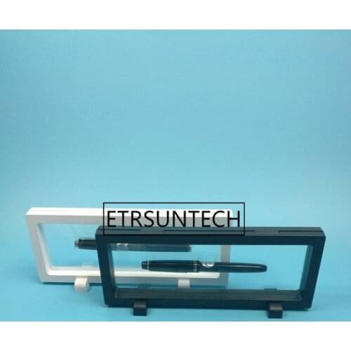 50pcs Jewelry Display Framed White/Black Elastic Membrane Floating Jewellery Storage Case Necklace Stand Holder Organizer Box