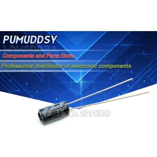 50PCS Higt quality 25V22UF 4*7mm 22UF 25V 4*7 Electrolytic capacitor