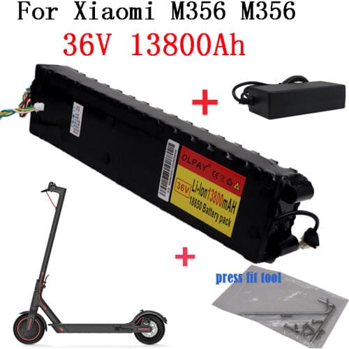 Original 36V 13.8Ah battery For Xiaomi M356 M356 Pro Special Battery pack 36V battery 13800mAh Riding 65km +42V charger