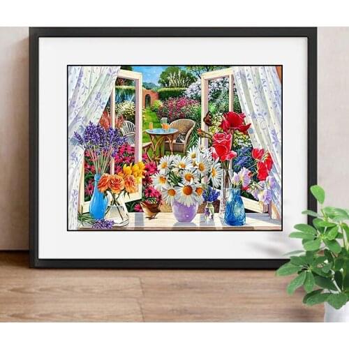 Diamond Painting Colourful Flower Full Drill Resin Diamond Embroidery Butterfly Pictures Of Rhinestones Decoration Home