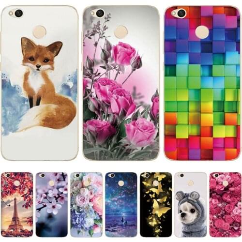 Case For Xiaomi Redmi 4X Cover Cute Bags Soft Silicone TPU Cover For Xiaomi Redmi 4X Case For Redmi 4X Phone Cases