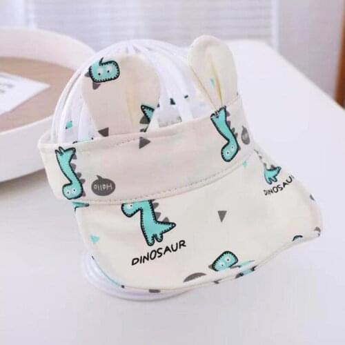 Beach Adjustable Cute Sun Hats Baby Hat With Ears 2021 New Sun Visor Hat UV Protection Daily Visor Cap For Kids Hats Caps Cow