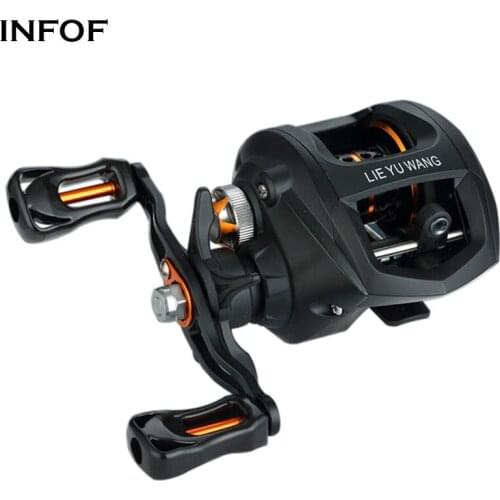 INFOF Baitcasting Fishing Reel Saltwater 10+1BB 6.3:1 Max Drag 11Lbs High Magnetic Braking Casting Reel Carp Fishing Wheel