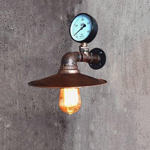 Loft lamps imitated water pipe E27 wall light lamp bedroom restaurant pub cafe bar corridor aisle light retro wall sconce bra