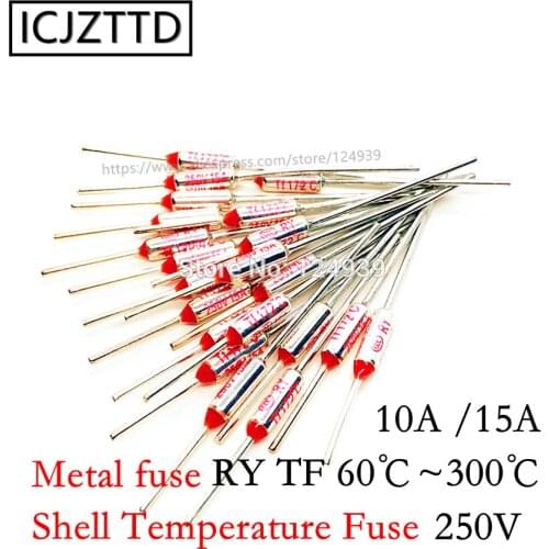Metal fuse CCC RY 250V 10A 15A TF 110 Celsius Degrees Temperature TF Thermal Fuse RY 110C Eletric Rice Cooker Microwave