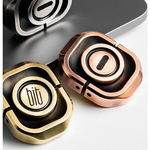Mini Square Industrial Style Spinner Copper Mute Hand Spinner EDC Adult ADHD Anti-Stress Creative Leisure Toy Gift Collection