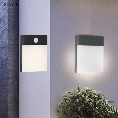 Outdoor LED Wall Light Waterproof IP65 Motion Sensor Porch Garden Wall Lamp Home Sconce Indoor Decoration Lighting AC85-265V