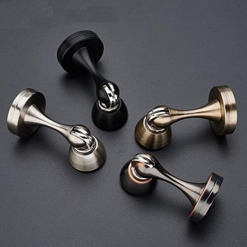 Door Stopper Wall Zinc Alloy Door Magnetic Suction New High Magnetic Suction Toilet Anti-collision Floor Suction Buffer Tube