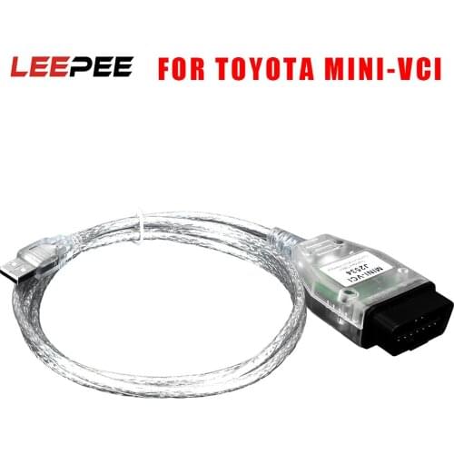 OBD2 Interface MINI-VCI FTDI J2534 V15.00.028 For Toyota TIS Techstream Car Diagnostics Cable Auto Scanner Vehicle Diagnosis