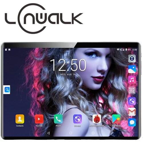 Free shipping Android 9.0 Quad Core 10 inch Tablet PC 2GB RAM 64GB ROM 5MP WIFI A-GPS 4G LTE 2.5D Tempered Glass IPS 1280*800