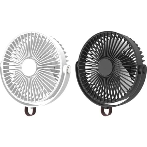 3000mAh Portable Camping Fan with LED Lantern Rechargeable Battery Operated USB Fan with Hanging Hook