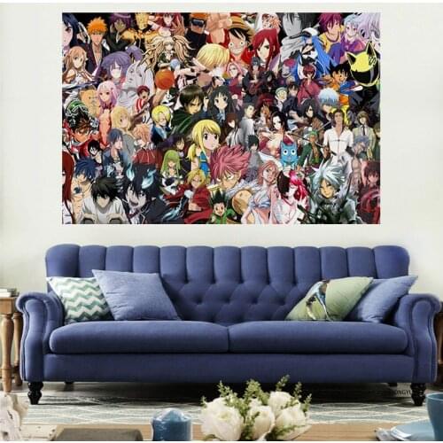 Poster Canvas Painting Nordic Printed Fullmetal Alchemist Beelzebub Death Note Kuroko Anime Modular Pictures Wall Art Home Decor