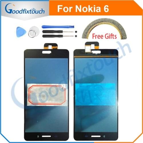 Touch Screen For Nokia 6 Panel Touchscreen Front Glass Replacement Parts Outer Lens Tools No LCD For Nokia 6