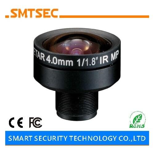 SMTSEC SL-HD0418BMP 5.0MP 1/1.8" F1.8 4mm HD IPC Lens M12*0.5 Mount Lens for CCTV IP Security Camera
