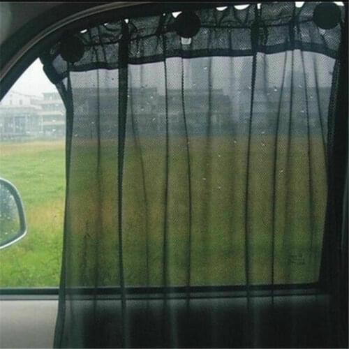 Summer Car curtain Sun Shade 70x50cm Black Interior 4pcss Mesh Protector