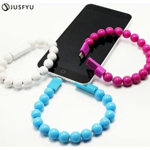 Outdoor Bracelet Cable Micro USB Type-C Charger 8-pin Wire For iPhone 6 7 8 Plus Samsung S7 S8 Xiaomi Huawei USB C Charging Cord