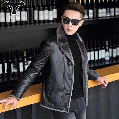 2021 Spring PU Jackets Men Solid Color Leather Coat Casual Motorcycle Biker Leather Jacket Male Clothes Plus Size M-5XL Q108