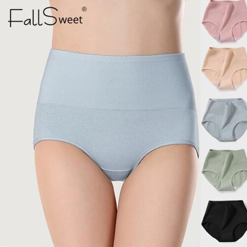 Womens Cotton Panties Briefs 2Pcs/Set For Female Underwear Ladies Sexy Lingerie Shorts Pantys Underpanties High Waist Plus Size