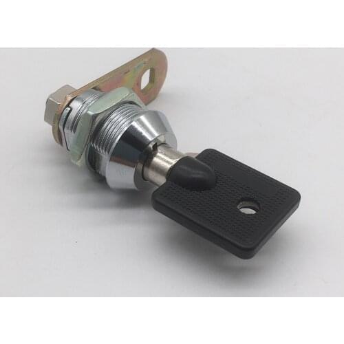 10 pieces 23mm chrome plated round key cam lock metal mail box lock