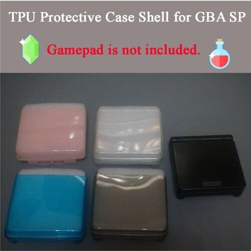 10 pcs a lot Soft TPU Protective Case Cove For G-B-A SP Console Controller Transparent Skin Silicone Cover Anti-Scratch Case
