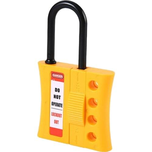 4-Hole Non Conductive Lockout Hasp Safety Insulated Hasp Padlock Safety Lockout Hasp for Lockout Safety Supply