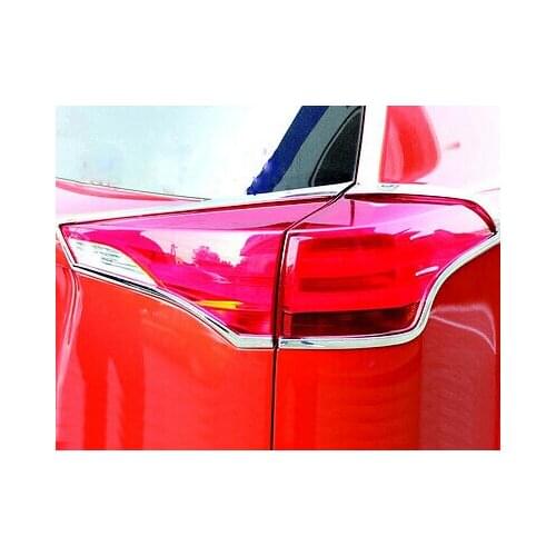 ABS Chrome Rear Tail Light Lamp Cover Trim 4pcs For TOYOTA RAV4 2013 - 2017
