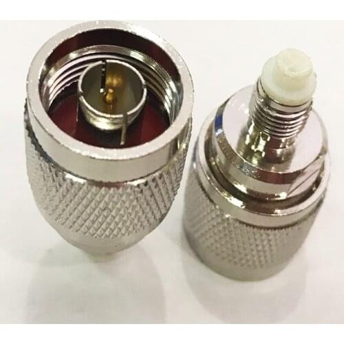 5pcs/lot Connector N male plug to FME female jack straight adapter Connector