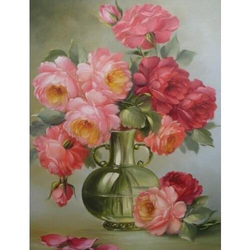 Diamond Paiting Flowers 5D Diamond Mosaic Cross Stitch Diamond Painting Full Round