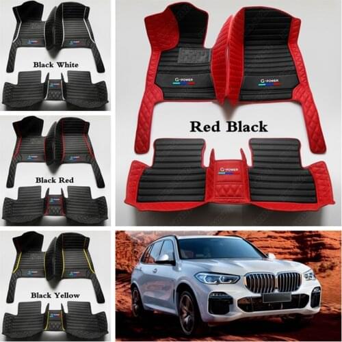 Car Floor Mats Automobile Foot Pads for BMW X1 X2 X3 X4 X5 X6 X7 1 2 3 4 5 6 7 8 M GT Series E30 E34 E36 E39 E46 E60 E90 F10 F30