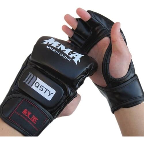 MMA Half Finger Boxing Gloves for Men Muay Thai Punching Bag Frighting Glove Adult Women Taekwondo Beginner Boxer Equipment