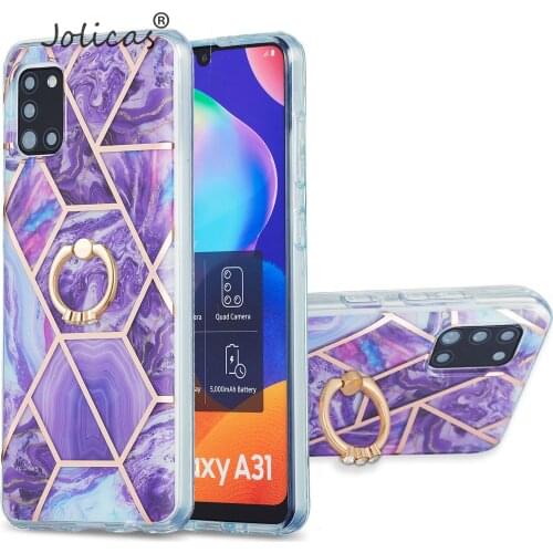 Violet Bumper Cases For estuche Samsung A20 Soft IMD Cover sFor Samsung A31 M51 M11 M31 A32 4G S21 Plus 5G A30 A21S Ultra Hoesje