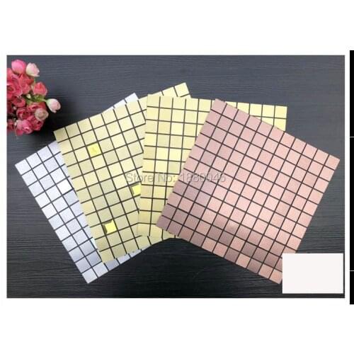 Cheap Wholesales Aluminum Composite wall sticker interior decoration wall material mosaic tile mosaic floor tiles 1box 11pieces