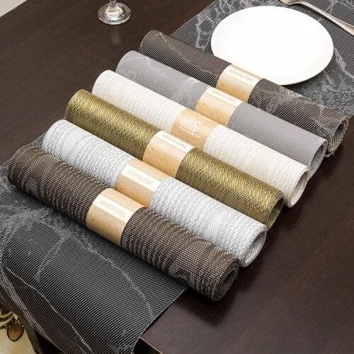 Table flag can be washed without mold insulation Hotel Western restaurant fashion 30 x 180cmPVC lengthened table flag table mat