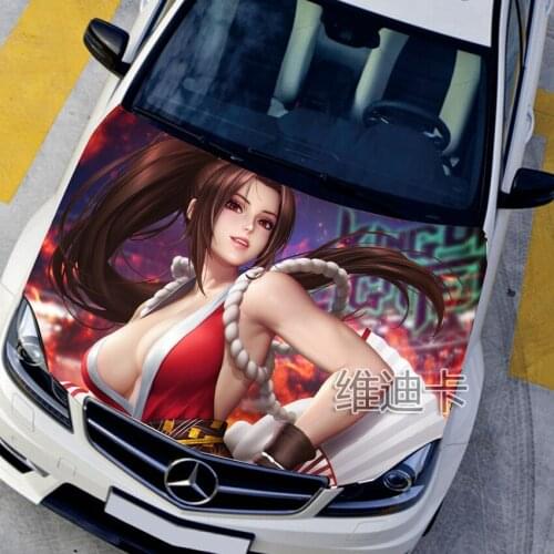 HD Printed Car Hood Waterproof Itasha Game Sexy Styling Decals Vehicle Sports Rally Racing Vynil Stickers On Car