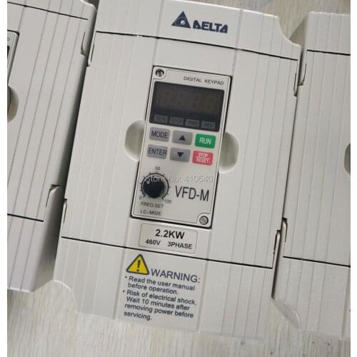 Delta Inverter 2.2 KW VFD022M43B 3 Phase 380V to 460V Rated 5 A Brand New 2200 W VFD Series Variable Speed AC Motor Drive