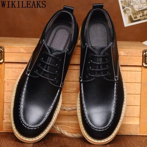 Italian Oxford Shoes for Men Fashion Leather Casual Shoes Massage Luxury Designer Shoes Zapatos Casuales De Los Hombres Chaussur