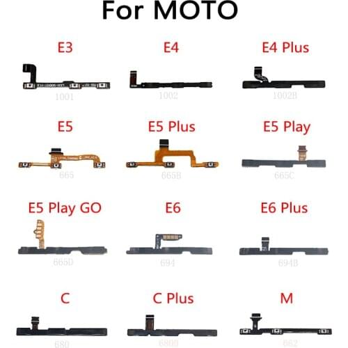 Power Button Switch Volume Button Mute On / Off Flex Cable For Motorola MOTO E5 Plus Play GO E3 E4 E6 C M