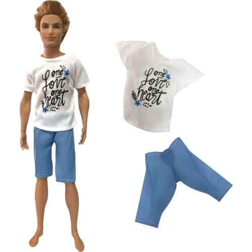 NK NEWEST Prince Ken Doll Clothes Fashion Suit Cool Outfit For Barbie Boy KEN Doll Childrens Birthday Presents Gift 025A 10X