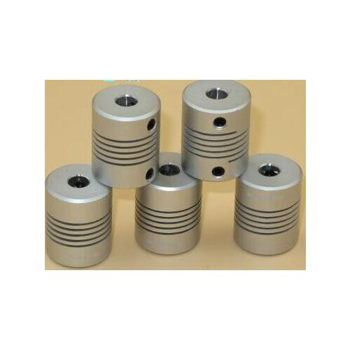 Encoder Stepper Motor Thread Line Aluminum Alloy Elastic Coupling Outer Diameter 19 Length 24 Oxidation Marking