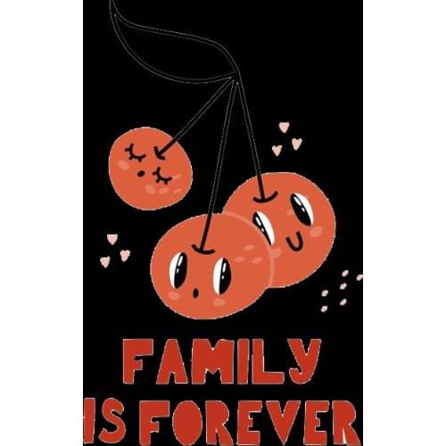 Cartoon fruit Fashion Cherry hot stamping T-shirt decoration hot printing paste girls Large small Animation heat transfer paste