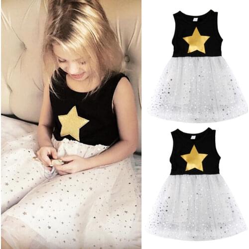 Pudcoco Girl Dress 1Y-6Y Lace Kids Baby Girls Dress Princess Dress Sundress Party Dresses Pageant