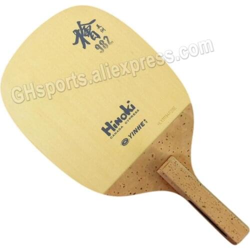 YINHE 982 HINOKI (1 Ply SOLID Hinoki) YINHE Table Tennis Blade / Racket Cypress Japanese Penhold JS Ping Pong Bat / Paddle