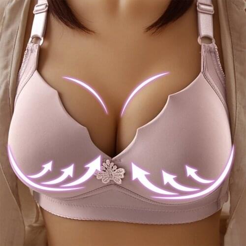 B C CUP Plus Size Women Wire Free Bra Lace Sexy Bra Woman Push Up Adjustable Brassiere Femme Seamless Underwear Comfortable Bras