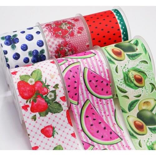 DIY Handmade Materials Printed Grosgrain Ribbon 50 Yard Per Size 53019