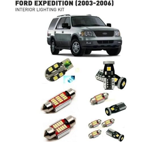 Led interior lights For Ford expedition 2003-2006 10pc Led Lights For Cars lighting kit automotive bulbs Canbus