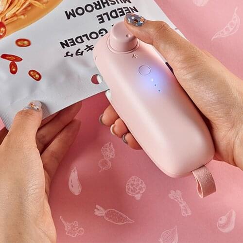 Plastic Bag Sealing Machine Mini Household Heat Sealer Kitchen Tool USB Vacuum Packing Portable Bag Clips for Food Potato